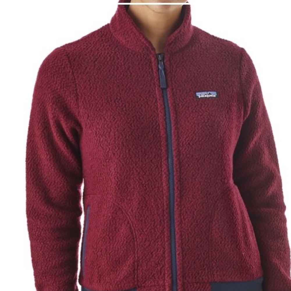 Patagonia women's Woolyester fleece full-zip jacket oxide red, size S. - Picture 15 of 15